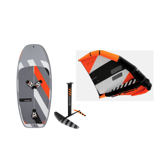 Tiivasurfi komp algajale 2025- Beluga LTE laud Y27, Evo wing Y29, Universal foil, Leash